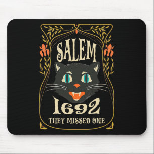 Alfombrilla De Ratón Salem 1692 Se Perdieron Una Bruja Halloween
