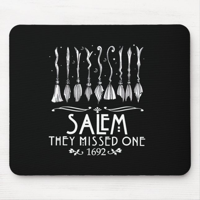 Alfombrilla De Ratón Salem 1692 se perdieron uno por Halloween (Frente)