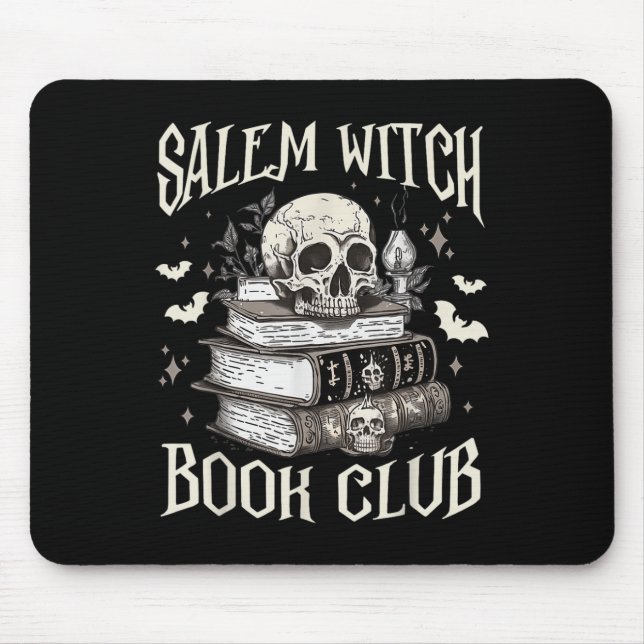 Alfombrilla De Ratón Salem Witch Book Club Halloween (Frente)