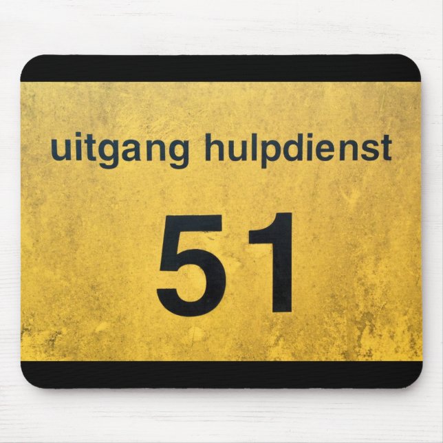 Alfombrilla De Ratón salida de seguridad de ufo (Frente)