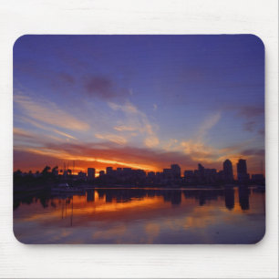 Alfombrilla De Ratón Salida del sol de la bahía de San Diego