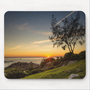 Alfombrilla De Ratón Salida del sol en la playa Armação, el Brasil