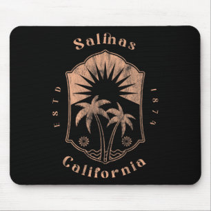 Alfombrilla De Ratón Salinas California Surfista Retro Playa Vintage 