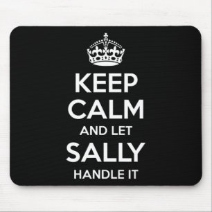 Alfombrilla De Ratón Sally Keep Calm Nombre Personalizado Funny Cumplea