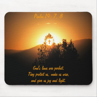 Alfombrilla De Ratón Salmo19: 7, 8 Las leyes de Dios son perfectas