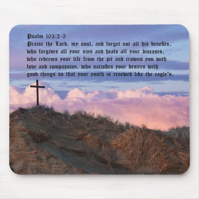 Alfombrilla De Ratón Salmo 103:2-5 (Frente)
