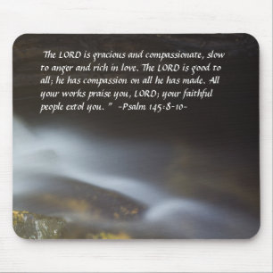 Alfombrilla De Ratón Salmo 148:8-10 Silky Water Mousepad