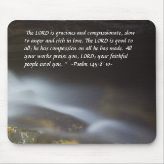 Alfombrilla De Ratón Salmo 148:8-10 Silky Water Mousepad