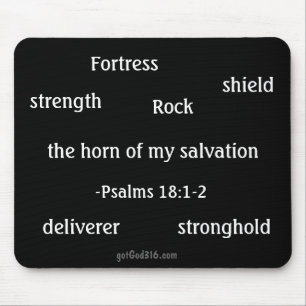 Alfombrilla De Ratón Salmo 18:1-2 gotGod316l.com