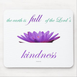 Alfombrilla De Ratón Salmo-33, La Tierra está llena de la bondad del Se
