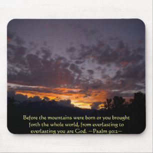 Alfombrilla De Ratón Salmo 90:2 Sierra Sunset Mousepad