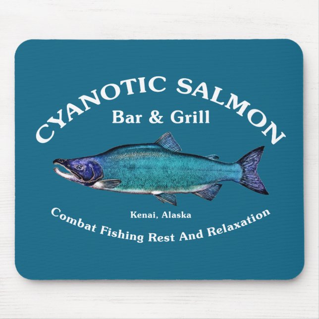 Alfombrilla De Ratón Salmon Bar & Grill Cyanotic (Frente)