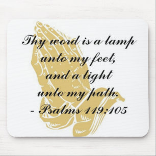 Alfombrilla De Ratón Salmos 119:105 Mousepad