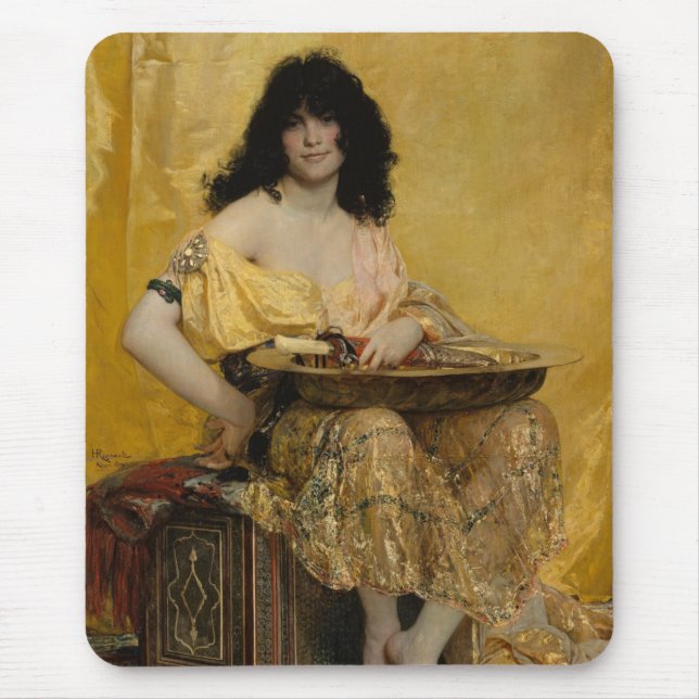 Alfombrilla De Ratón Salomé (retrato femenino) (de Henri Regnault) (Frente)