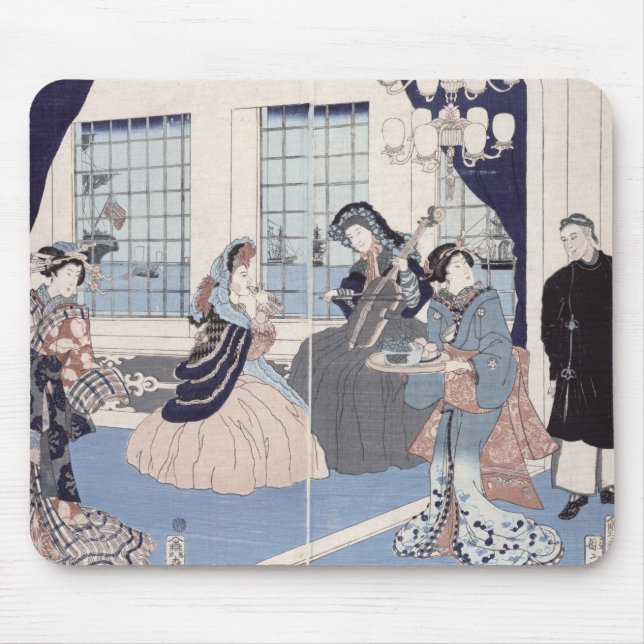 Alfombrilla De Ratón Salón de una casa de comerciantes extranjeros en (Frente)