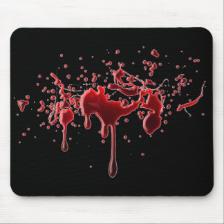 Alfombrilla De Ratón Salpicadura Mousepad de la sangre