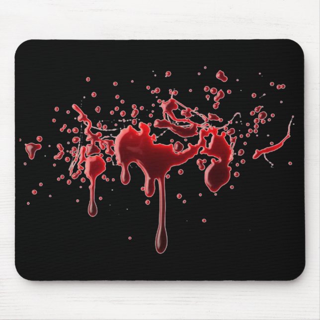 Alfombrilla De Ratón Salpicadura Mousepad de la sangre (Frente)