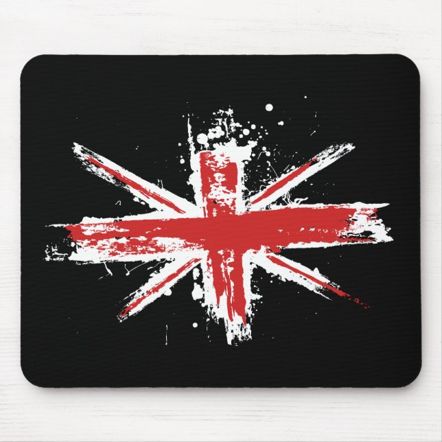 Alfombrilla De Ratón Salpicadura Mousepad de Union Jack (Frente)