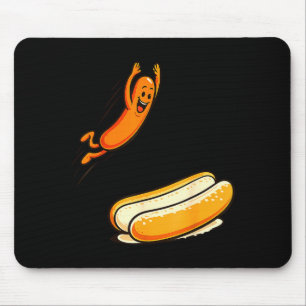 Alfombrilla De Ratón Salto alto de hotdog
