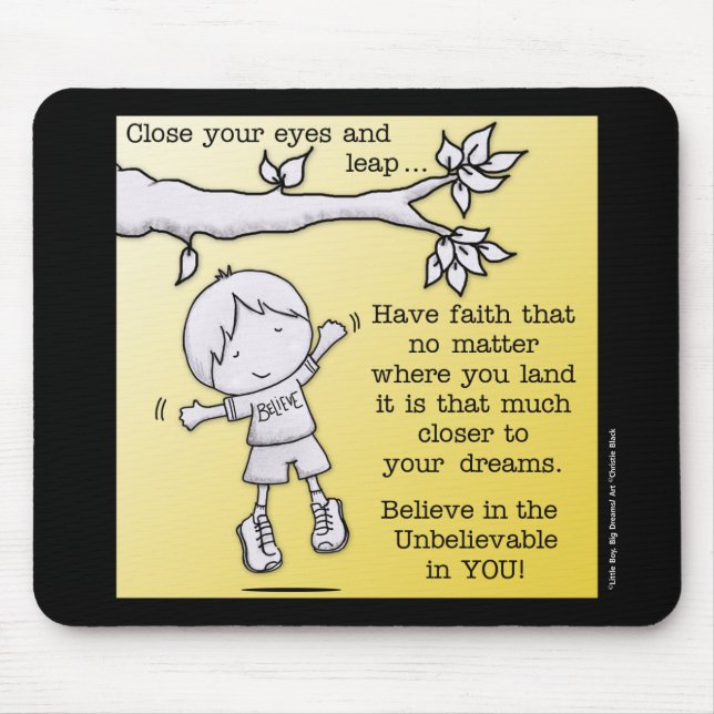 Alfombrilla De Ratón Salto de la fe (Frente)