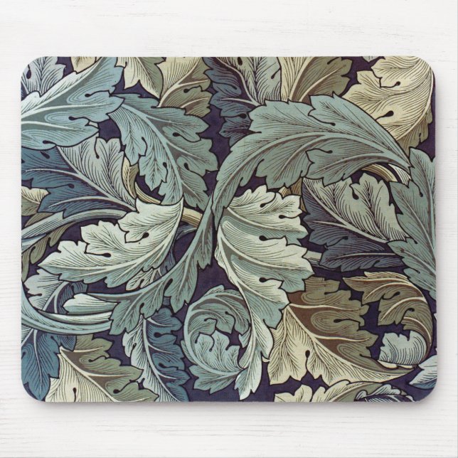 Alfombrilla De Ratón Saltos de fondo de William Morris Acanthus (Frente)