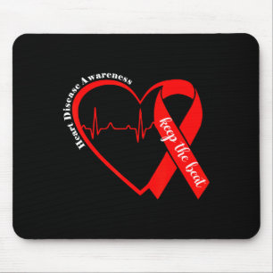 Alfombrilla De Ratón Salud del Corazón Conciencia de Enfermedades del C
