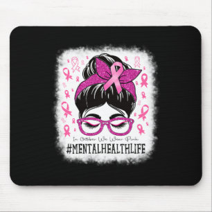 Alfombrilla De Ratón Salud En Octubre Usamos Cáncer De Mama De Mujeres 