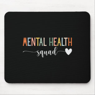 Alfombrilla De Ratón Salud Mental Escuadrón de Enfermedades Cerebrales