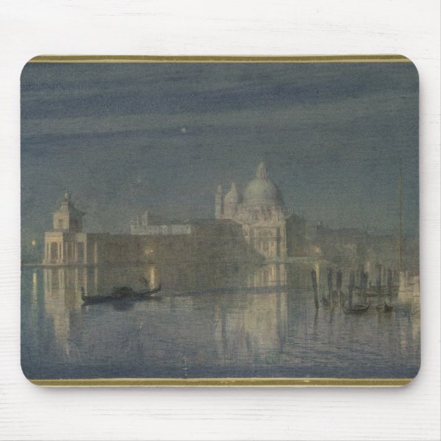 Alfombrilla De Ratón Saludo de Santa María Della, Venecia, claro de (Frente)