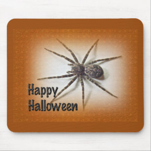 Alfombrilla De Ratón Saludos de Halloween - Dolomedes tenebrosus Spider