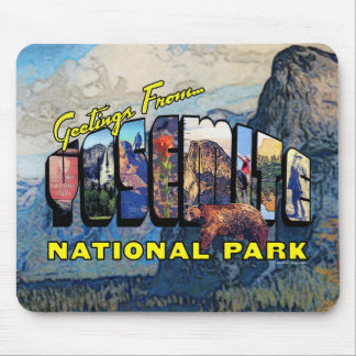 Alfombrilla De Ratón Saludos del parque nacional de Yosemite