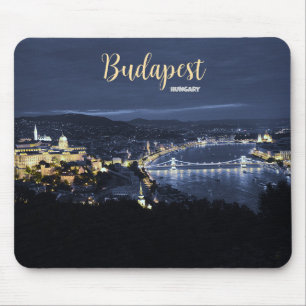 Alfombrilla De Ratón Saludos desde Budapest Hungría Escenario almohadil