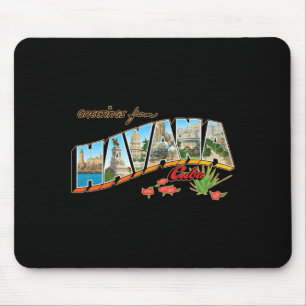 Alfombrilla De Ratón Saludos desde La Habana Cuba stcard