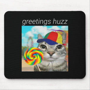 Alfombrilla De Ratón Saludos Huzz Meme divertido de jerga Gen Z Gen Alp