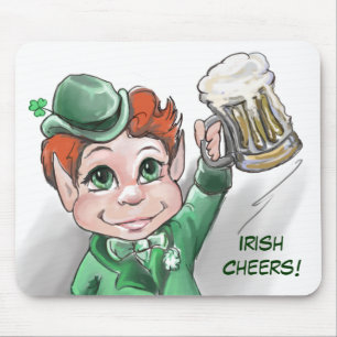 Alfombrilla De Ratón ¡Saludos irlandeses! Portrait Mousepad