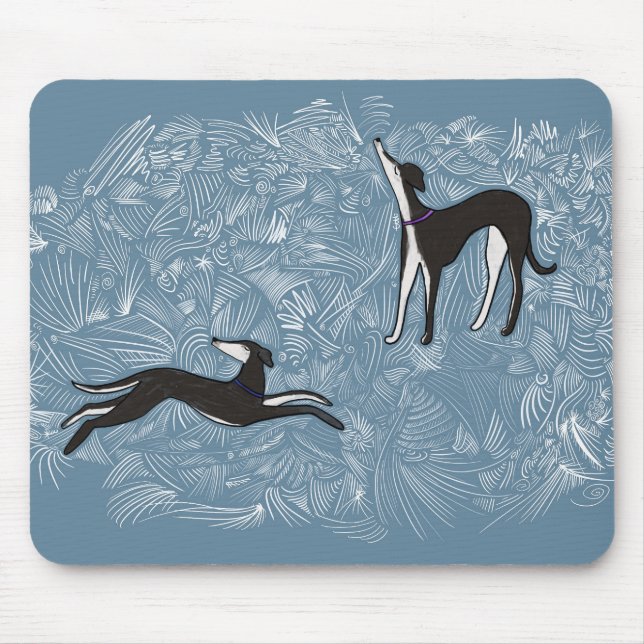 Alfombrilla De Ratón Saluki Greyhound (Frente)