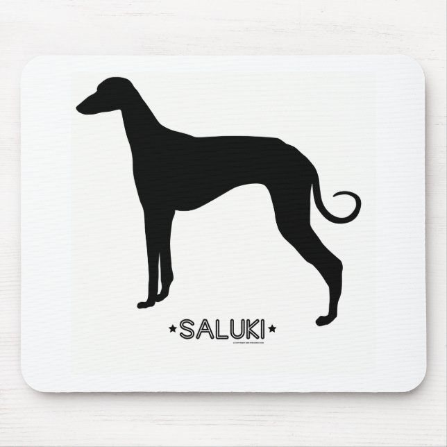 Alfombrilla De Ratón Saluki Mousepad (Frente)