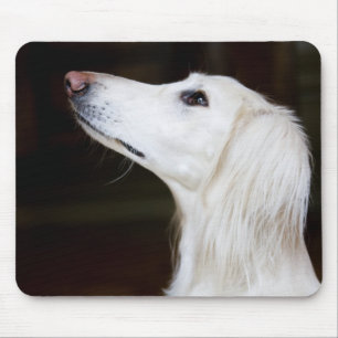 Alfombrilla De Ratón Saluki que mira para arriba