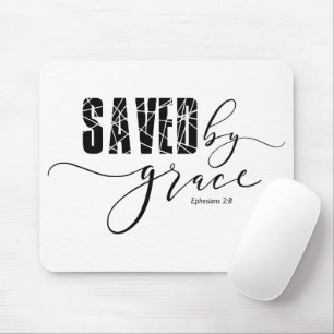 Alfombrilla De Ratón Salvado por Grace Bible Ephesian 2:8 Mouse Pad