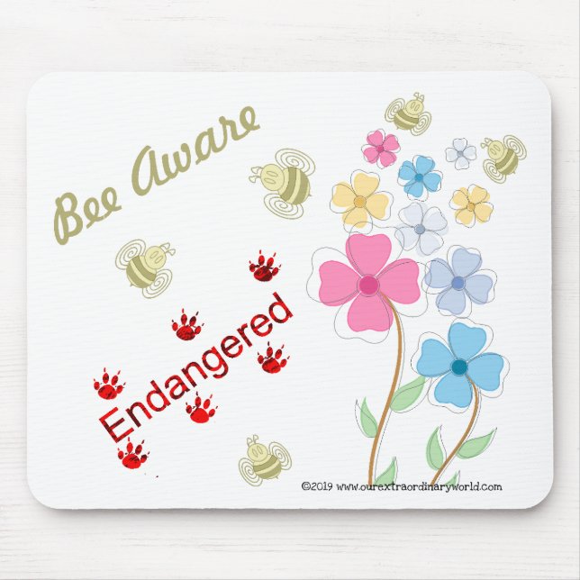 Alfombrilla De Ratón Salvar a las abejas (Frente)