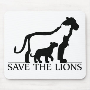 Alfombrilla De Ratón Salvar a los leones