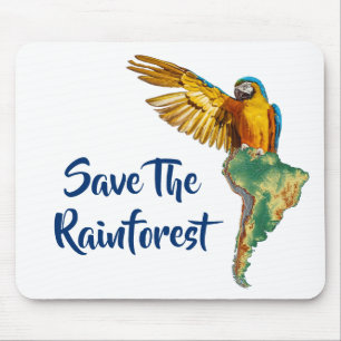 Alfombrilla De Ratón Salvar la selva tropical
