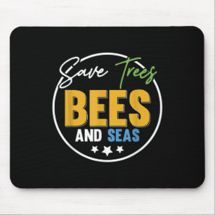 Alfombrilla De Ratón Salvar Las Abejas De Árboles Y La Protección Ambie