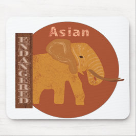 Alfombrilla De Ratón Salvemos a los elefantes