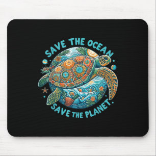 Alfombrilla De Ratón Salven El Océano, Salven La Tortuga De Mar Cuesta