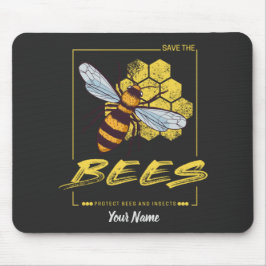 Alfombrilla De Ratón Salven las abejas para apicultores y piratas