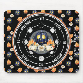 Alfombrilla De Ratón Samhain de Halloween Cristales de Calabaza Péndulo