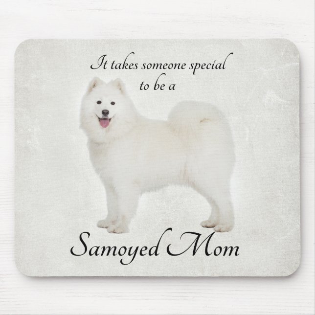Alfombrilla De Ratón Samoyed Mom Mousepad (Frente)