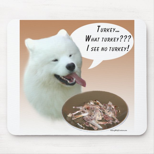 Alfombrilla De Ratón Samoyed Turkey (Frente)