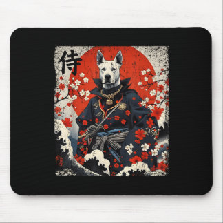 Alfombrilla De Ratón Samurai japonés Pitbull Tattoo Kawaii Ukiyo-e Nin